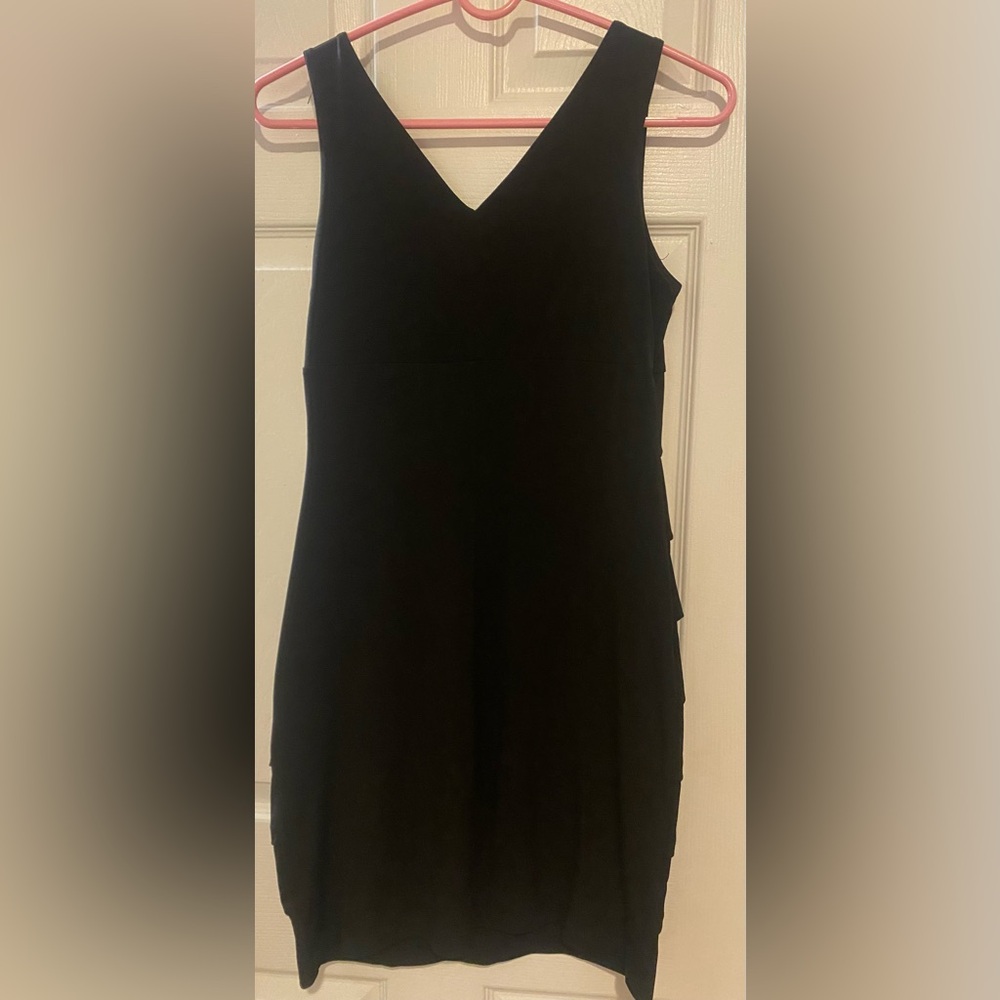 Enfocus Studio Black V-Neck Dress